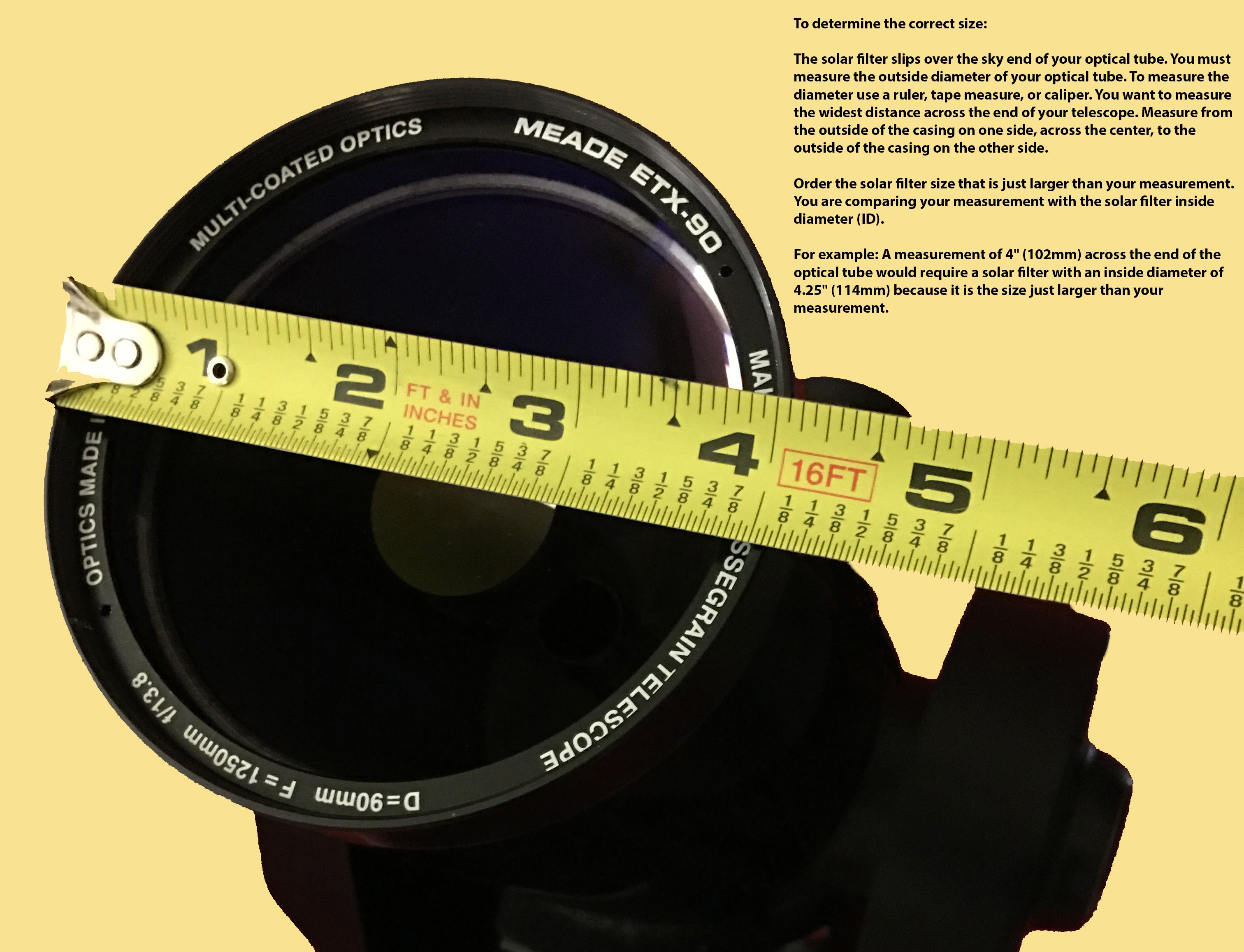 Helios Glass Slip-On Solar Filter – Telescope, Spotting Scope, and Camera Lens Accessory