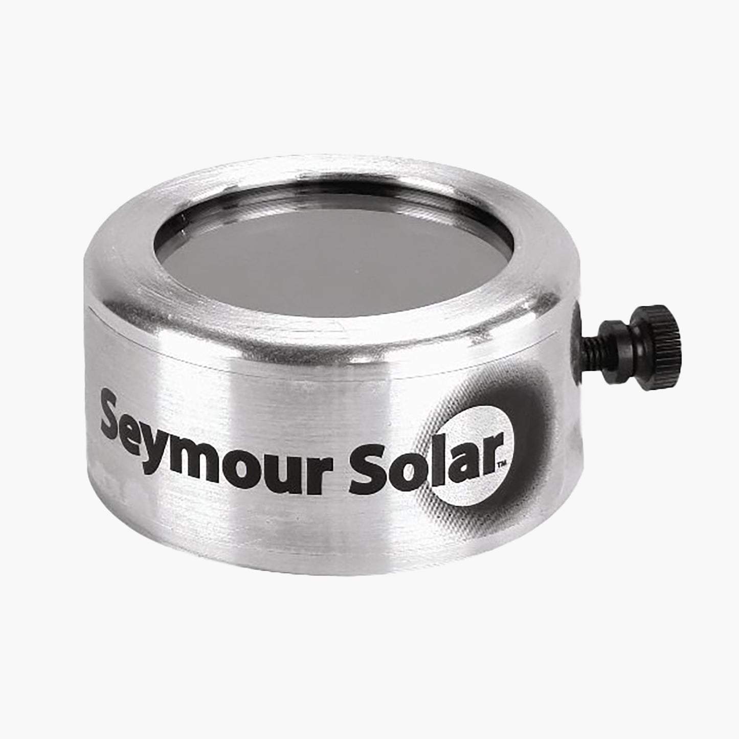 Seymour Solar Helios glass slip-on solar filters for telescopes fitting 2-inch to 3.75-inch optical tubes, tested to ISO 12312-2 transmission limits for safe solar viewing.