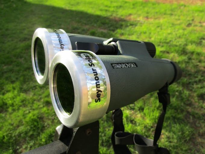 Seymour Solar Hyperion Thin-Film Binocular Solar Filter Kit – Slip-On Front-Mounted Solar Imaging Accessory (Pair)
